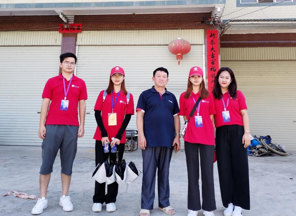 调研小组与翟明老师的合影