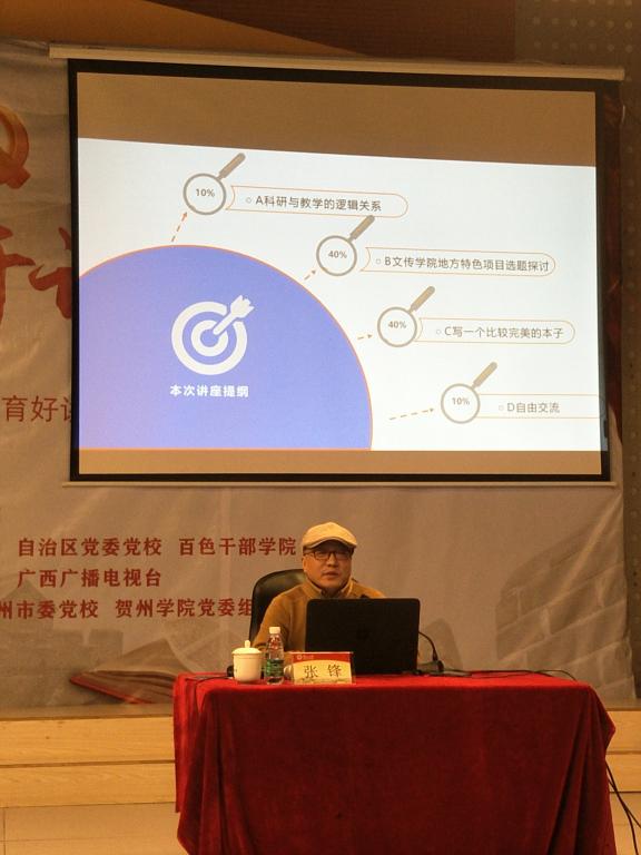 张锋教授进行国家社会科学基金项目申报专题讲座